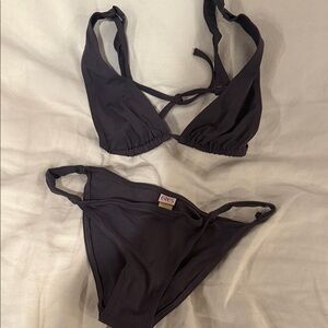 Eres Dk Plum “ish”  Women's Bikini Sz 6 also listed matching wrap midi skirt